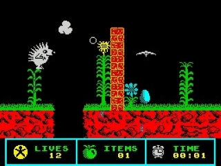 Spiky Harold screenshot 3 for ZX Spectrum